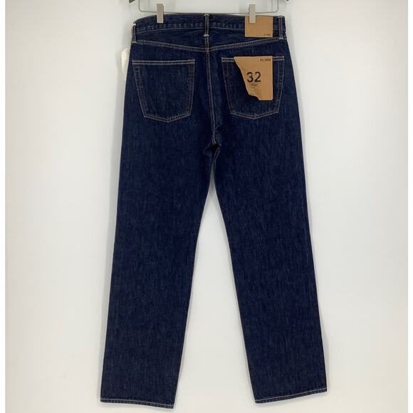 RE/DONE Size 32 Men's 50s Straight Rinse Wash $285 msrp Dark Blue Jeans G14-1 - Picture 3 of 8